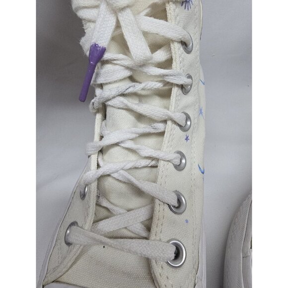 Converse Chuck Taylor All Star Lift Timeless White Embroidery High Platform Sz 7 - Picture 13 of 16